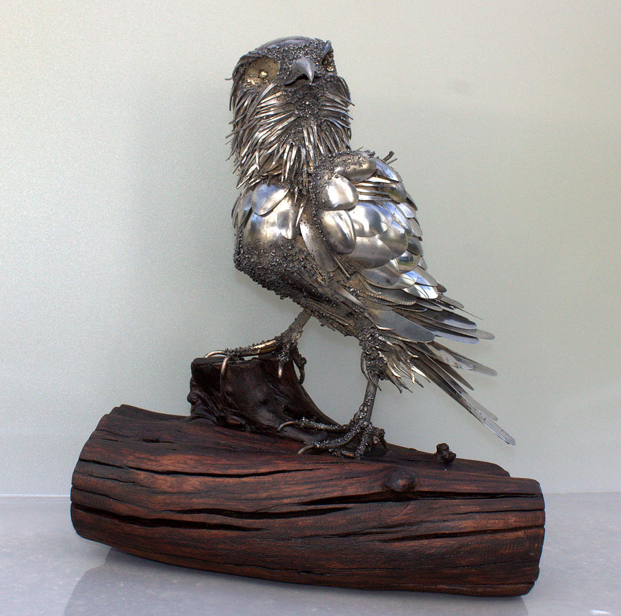 Eagle Sculpture - Eagle by Farzali Babekhan