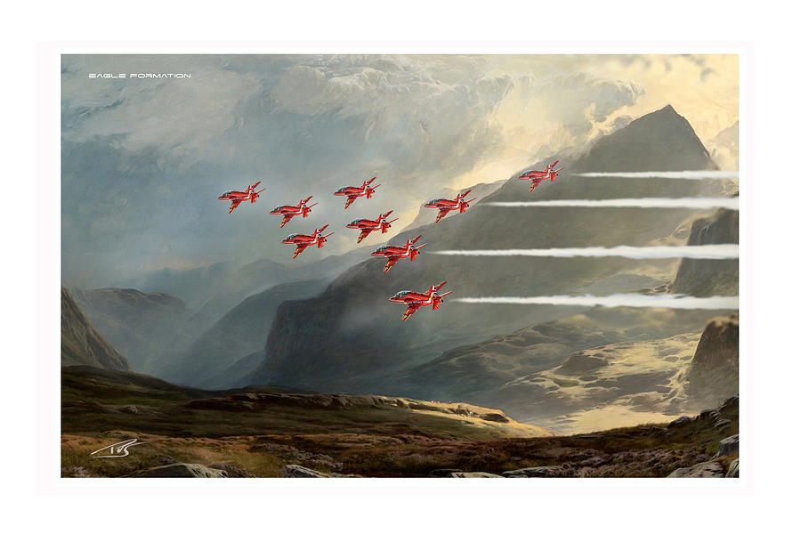 Eagle Formation Digital Art by Peter Van Stigt