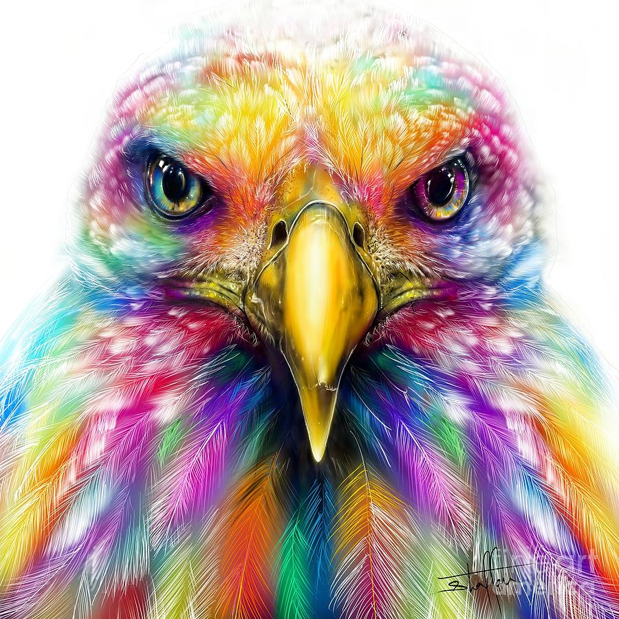 Eagle Head Digital Art