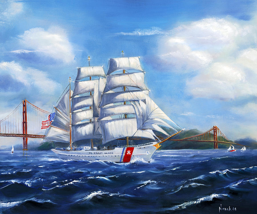 San Francisco Painting - Eagle In the Gate by Norah Brown