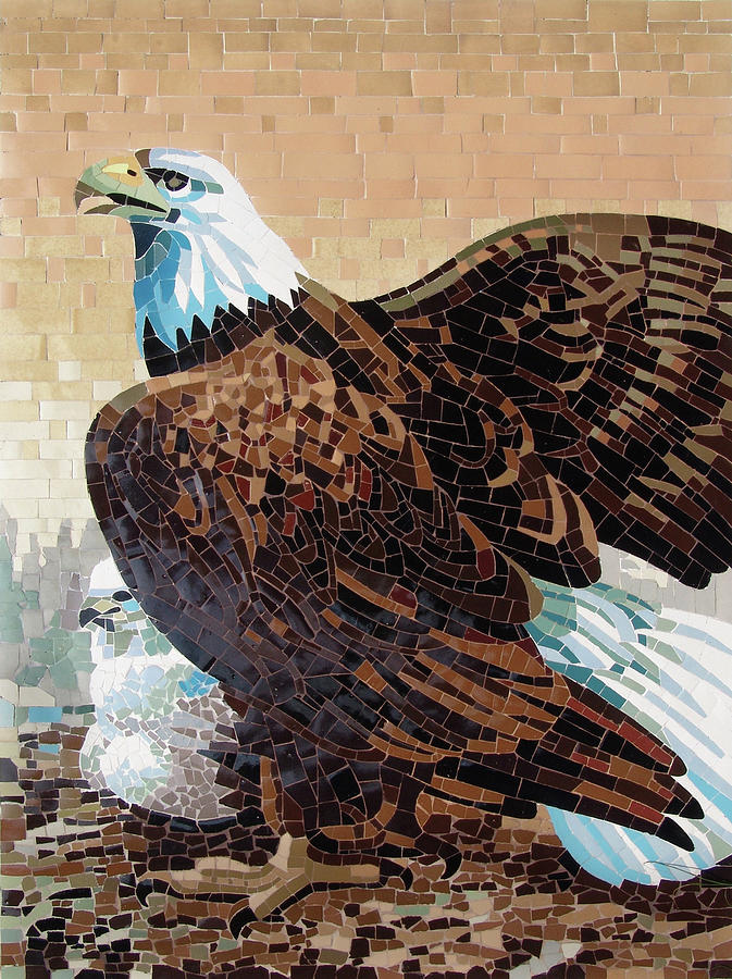 Eagle Mother And Chick Painting
