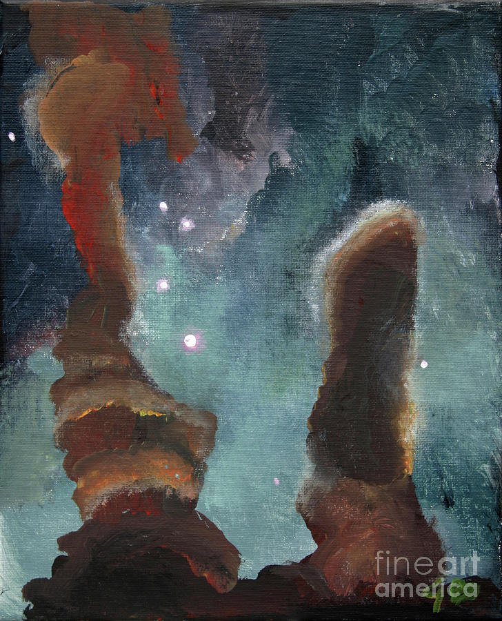 Space Painting - Eagle Nebula by Jamie Hartley