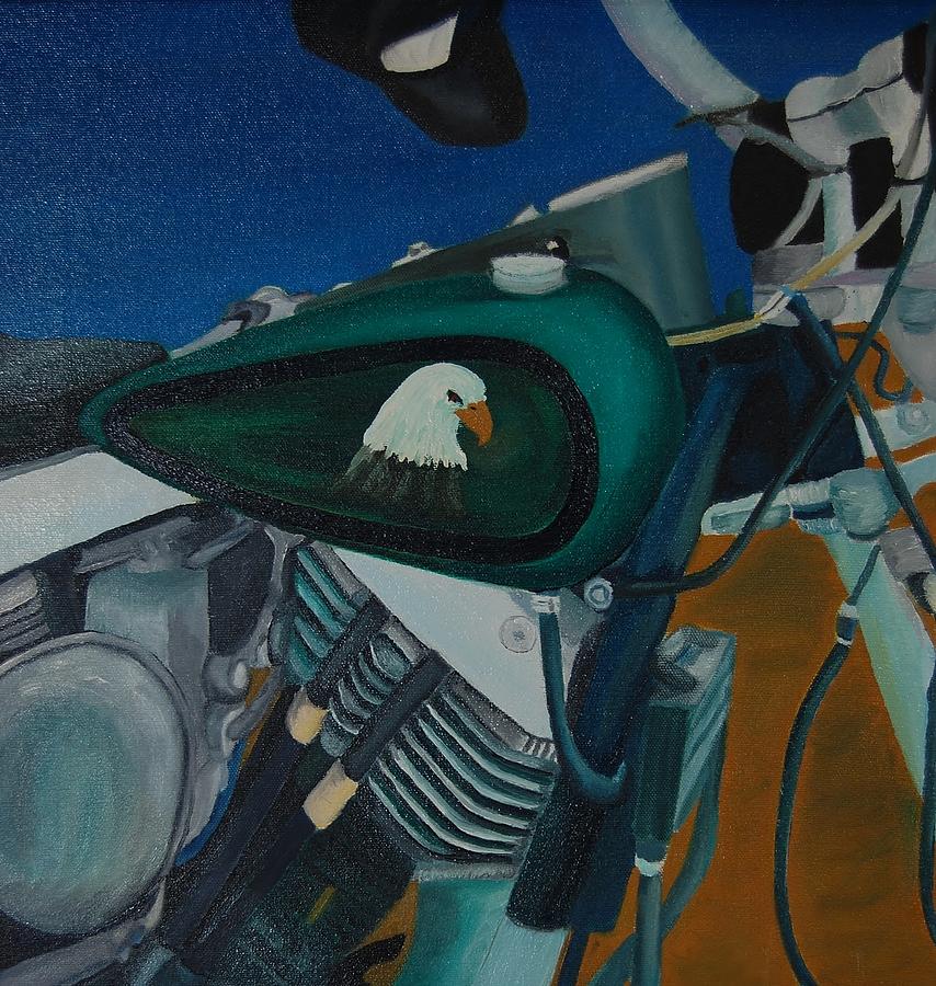 Eagle Ride Painting by Charla Van Vlack
