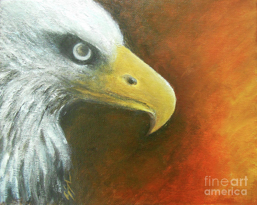 Eagle Spirit - Strength Painting by Jane See