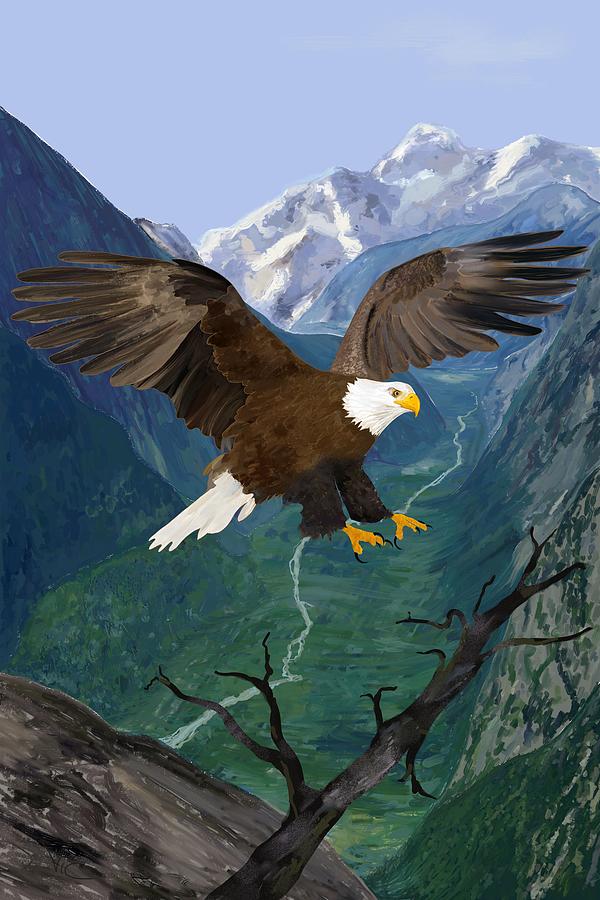 Eagle Painting by Victor Shelley