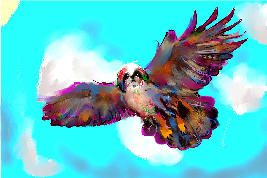 Eagle Digital Art - Eagle Wants To Soar by Richard Okun Eagle Digital Art - Eagle Wants To Soar by Richard Okun