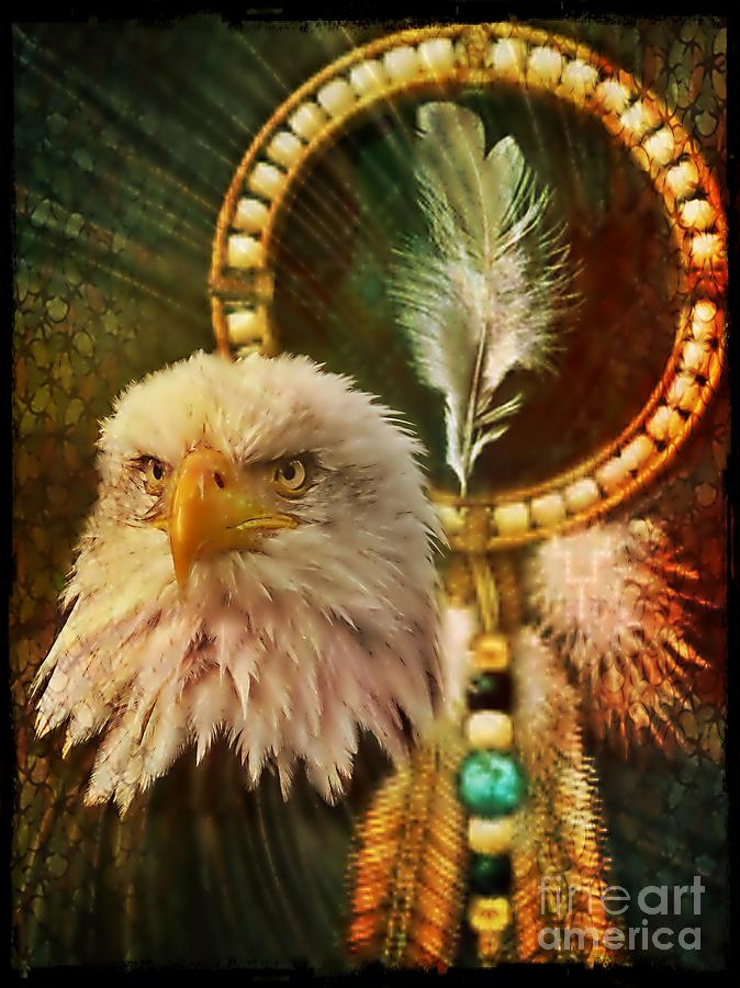 Eaglehead Digital Art by Maria Urso