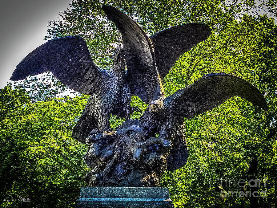Eagles And Prey Sculpture Photograph