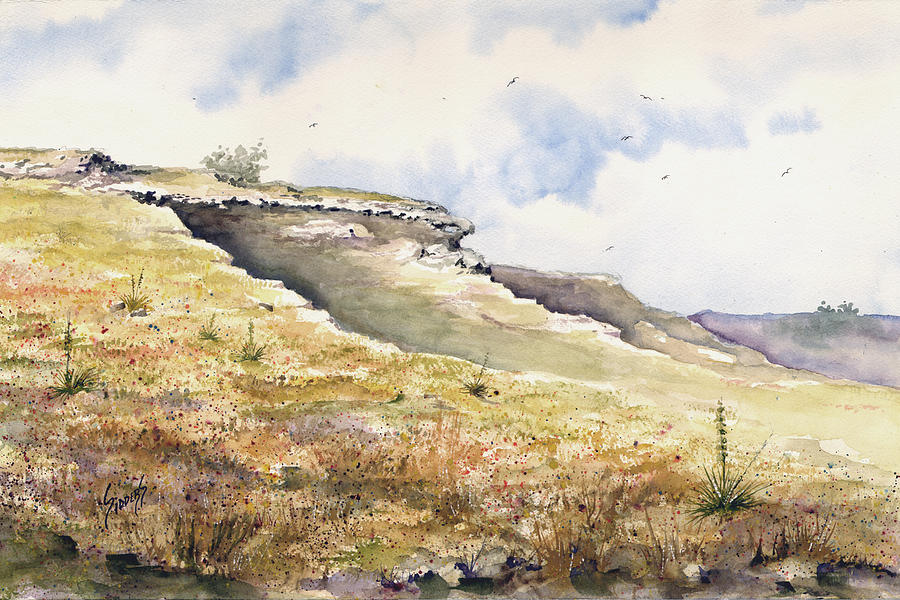 Eagles Beak Ridge Painting by Sam Sidders
