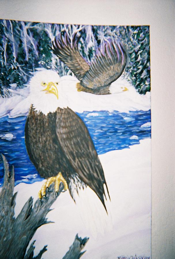 Bird Painting - Eagles Flying Freedom by Richard Erickson