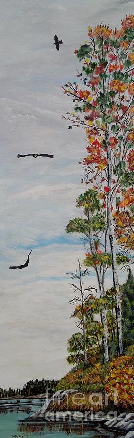 Fall Painting - Eagles Point by Marilyn McNish