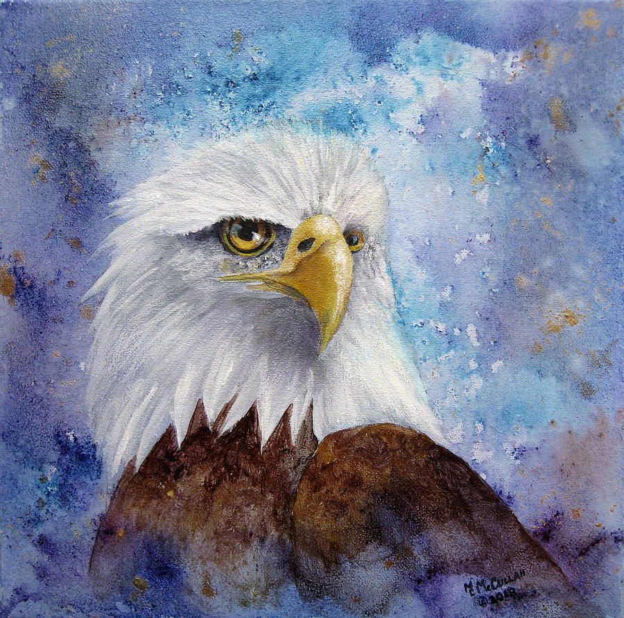 Eagles Watch Painting by Mary McCullah