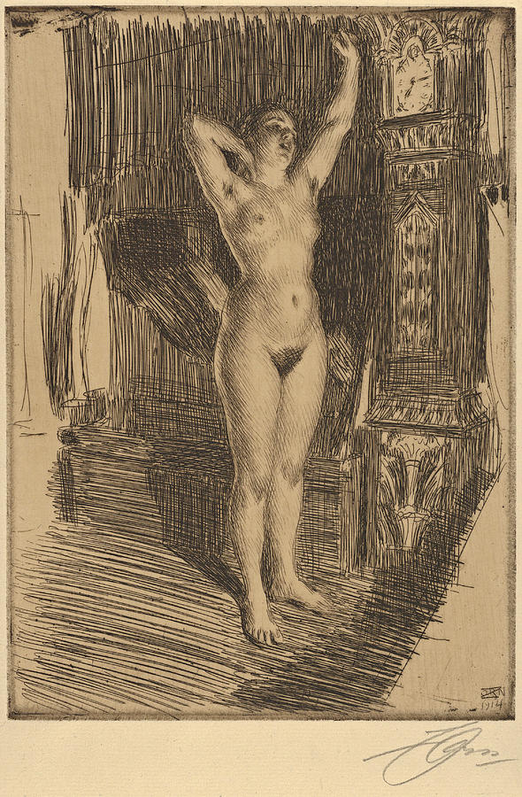 Nude Drawing - Early by Anders Zorn