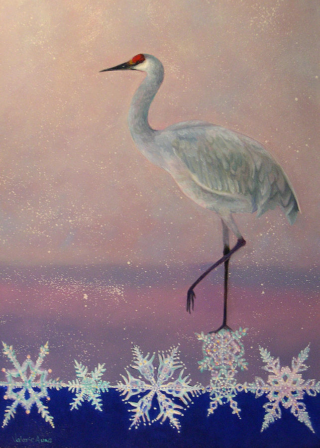 Snowflake Painting - Early Arrival by Valerie Aune Snowflake Painting - Early Arrival by Valerie Aune
