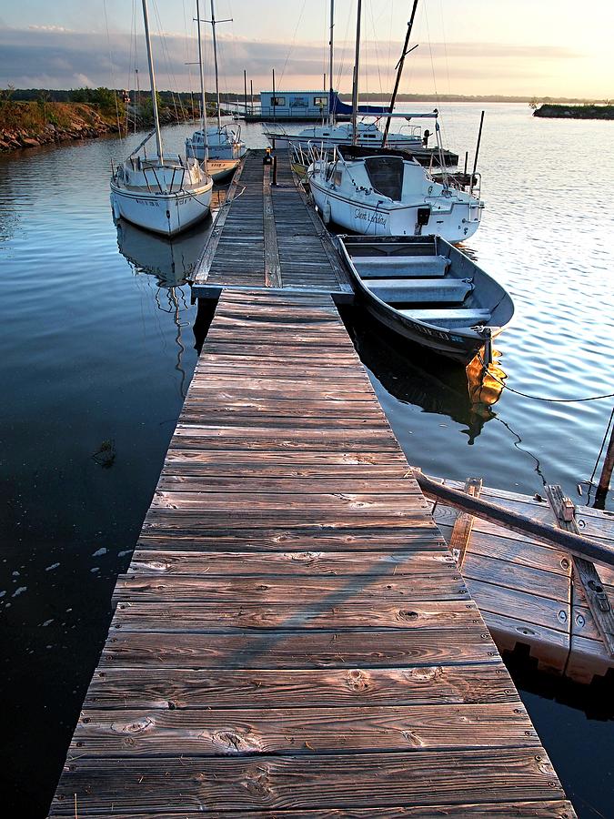 Early at the Dock  Photograph by Buck Buchanan