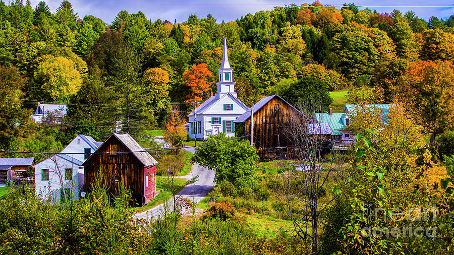 Early Autumn in Waits River Photograph by Scenic Vermont Photography