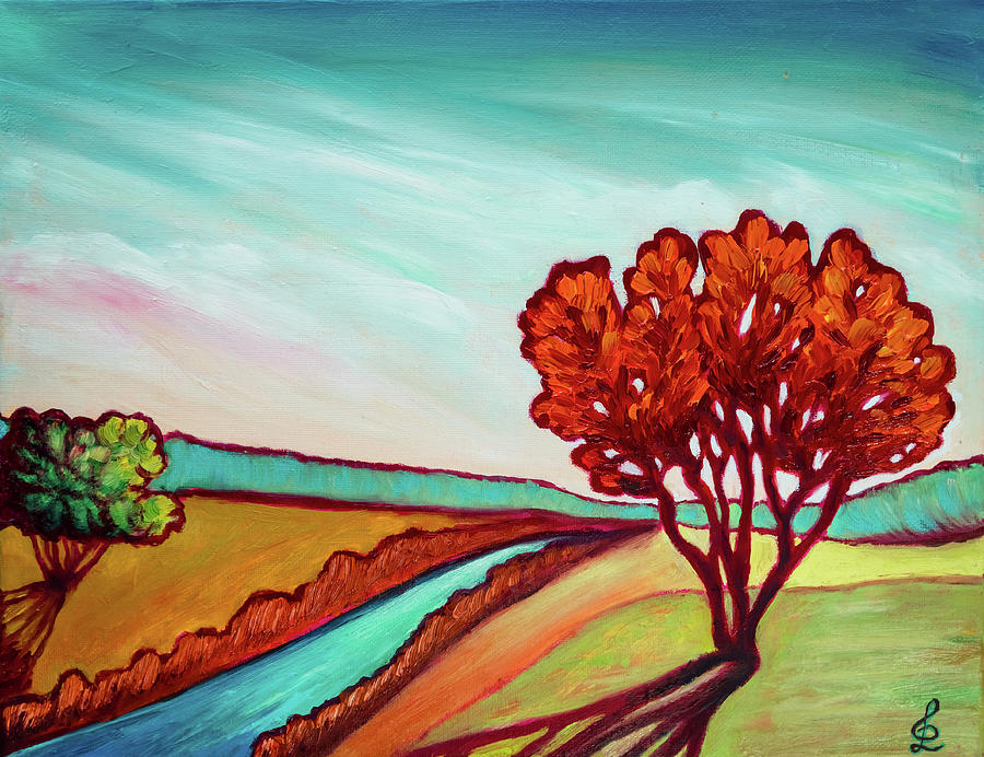Early Autumn Painting by Lilia S