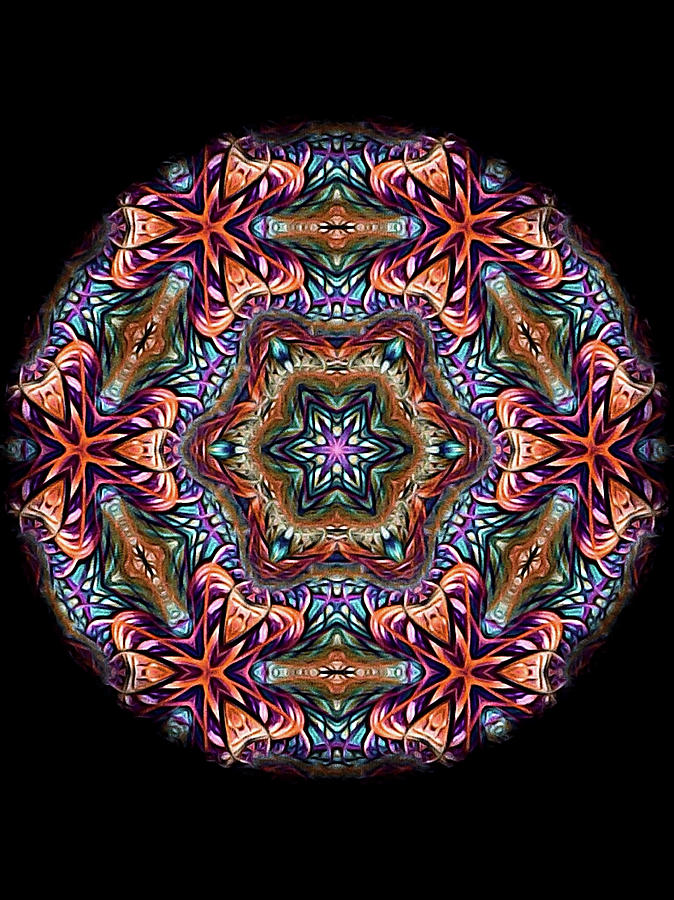 Early Autumn Mandala Digital Art by Susan Maxwell Schmidt