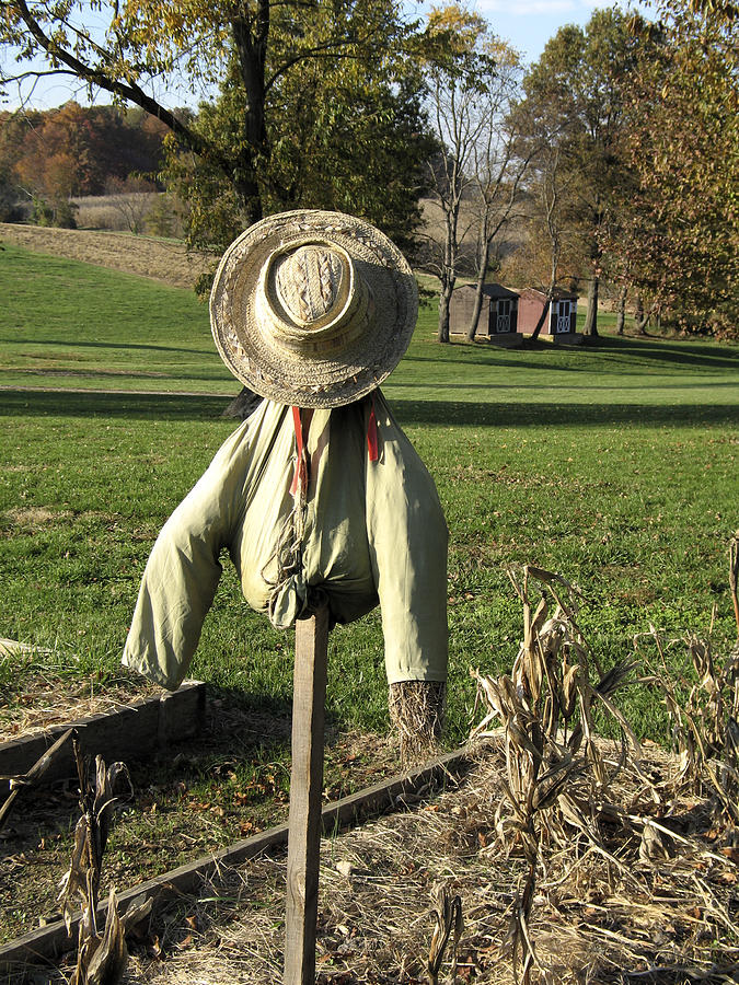 Early Autumn Scarecrow Photograph by William Kuta