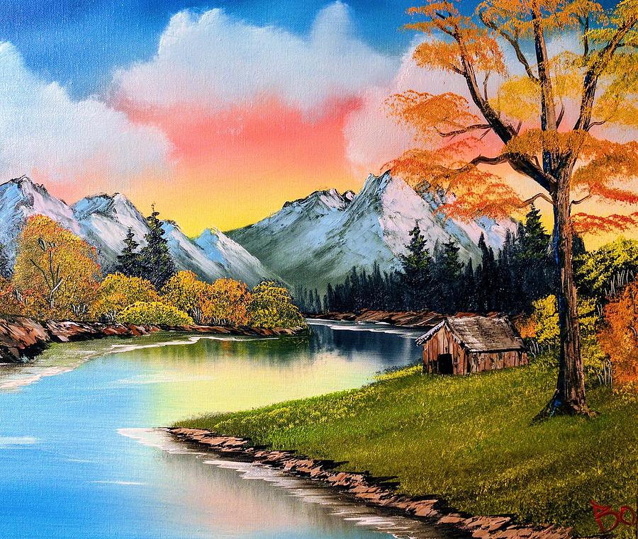 Fall Painting - Early Autumn Sunrise by Paul Boyenga