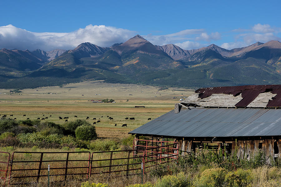 Early Autumn Wet Mountain Valley Photograph by Gary Benson