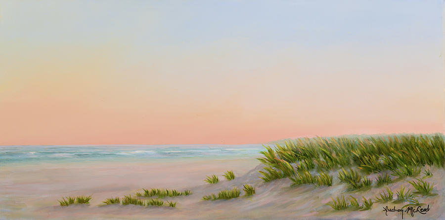 Early Beach Morning Painting by Audrey McLeod