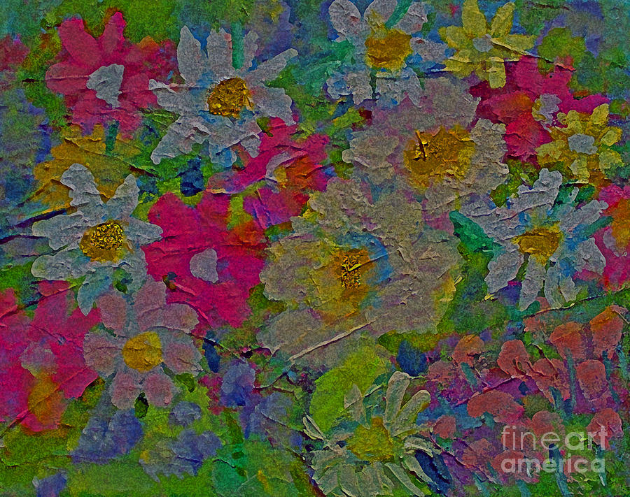 Early Blooming Flowers Painting by Rita Brown