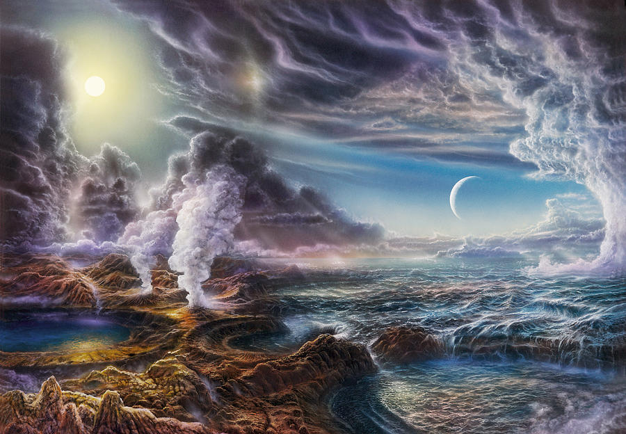Early Earth Painting by Don Dixon