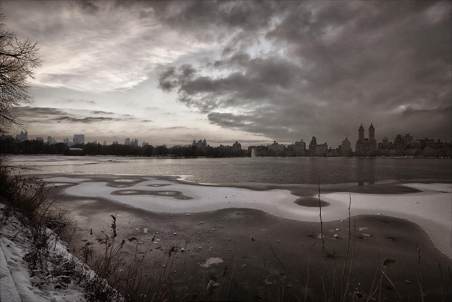 Early Evening Central Park in Winter Photograph by Robert Ullmann