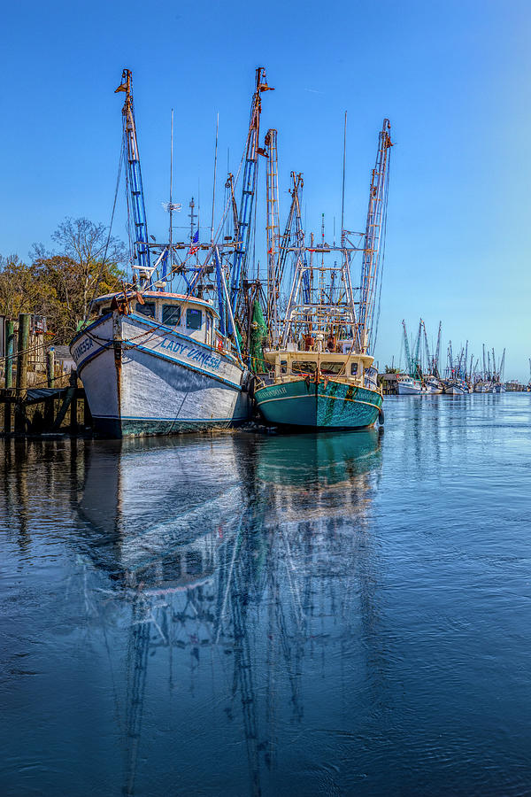 Early Evening Harbor in HDR Detail Photograph by Debra and Dave Vanderlaan