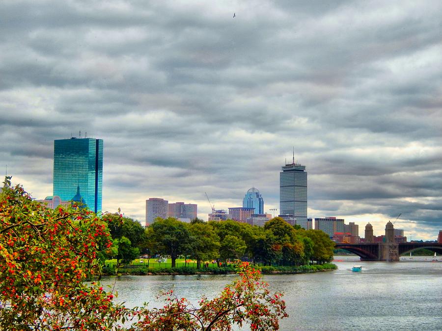 Early fall in Boston Photograph by Lilia S