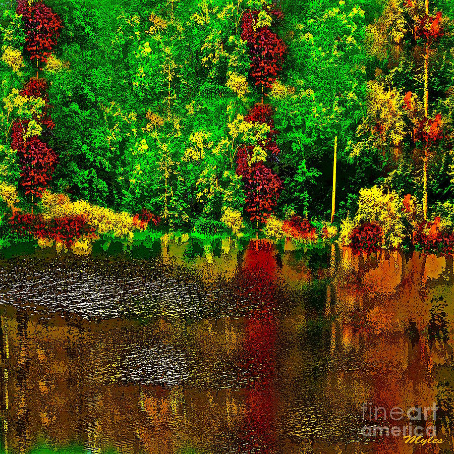 Early Fall Painting by Saundra Myles