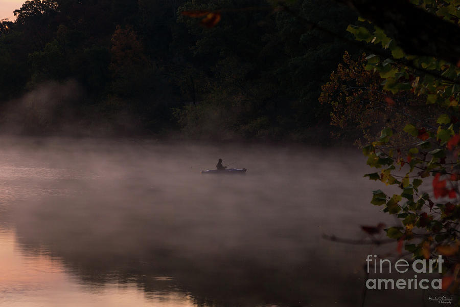 Early Foggy Fishing Photograph by Jennifer White