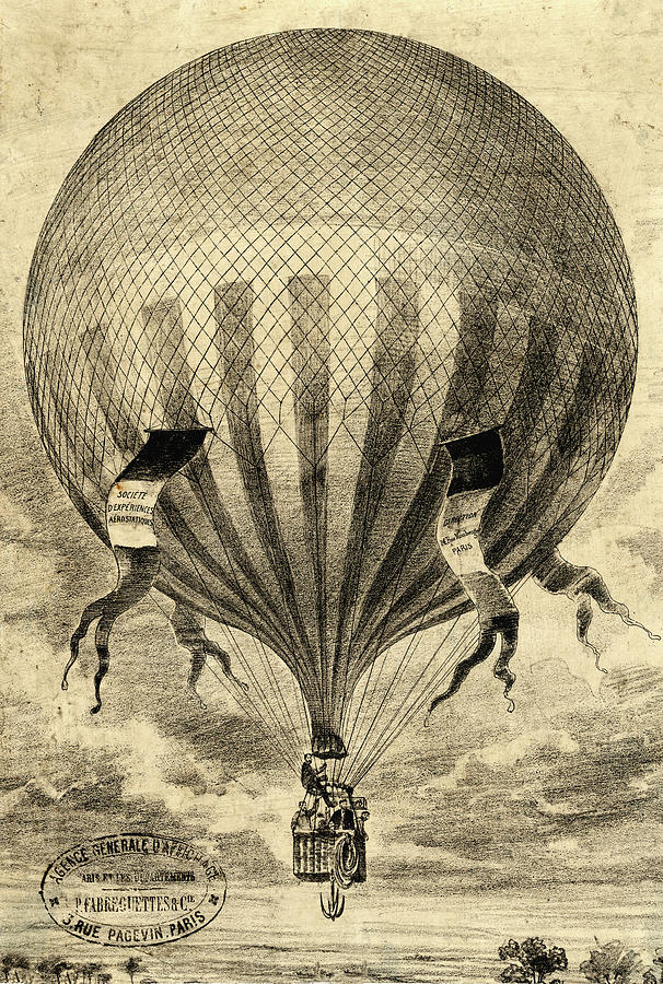 Early French Aviation Drawing by Vintage Pix