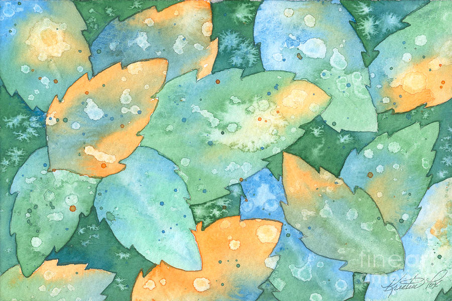 Early Frost Watercolor Painting by Kristen Fox
