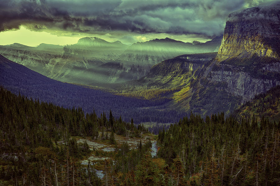 Glacier National Park Photograph - Early in the Morning by Michael J Samuels