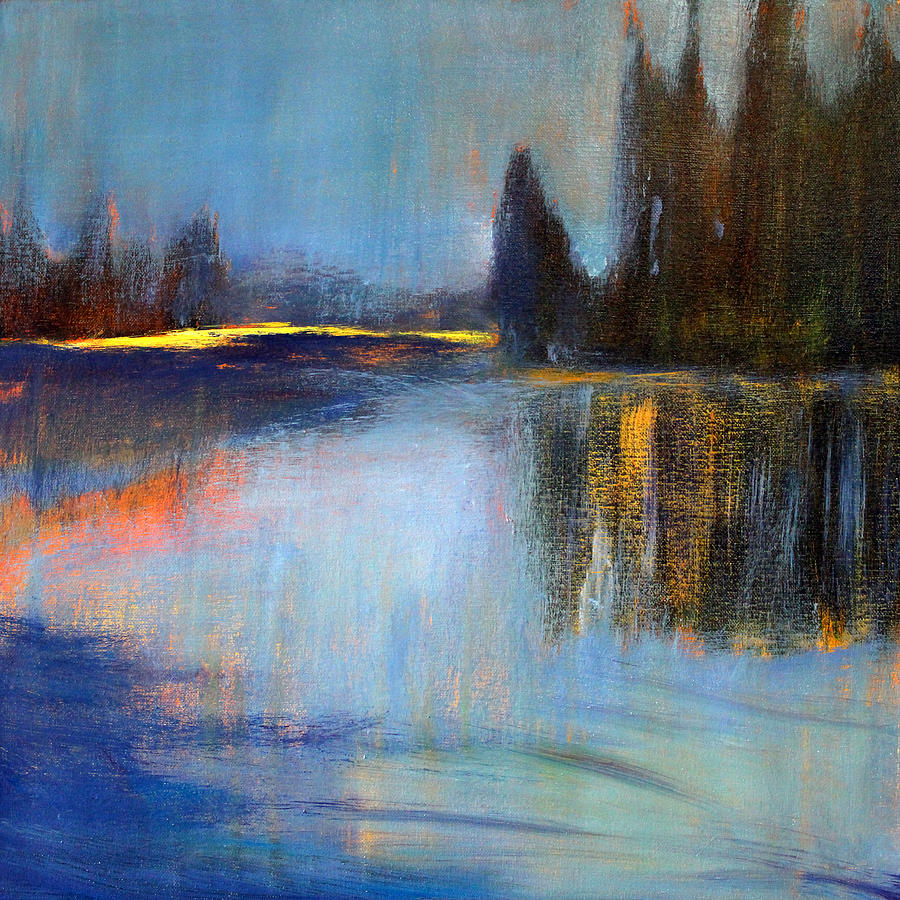 Sunset Painting - Early LIght by Nancy Merkle