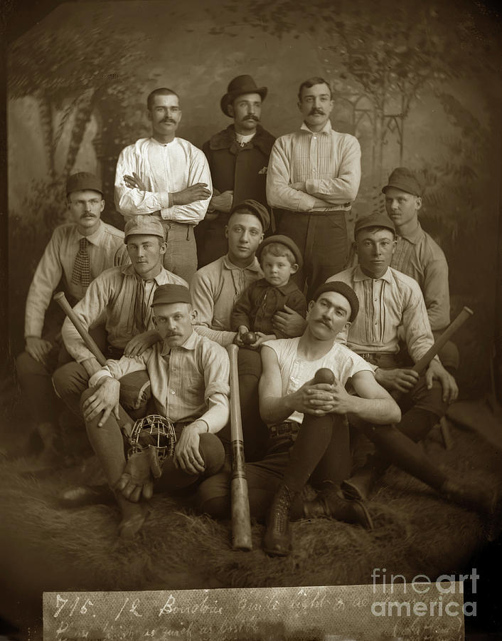 Early Monterey Baseball team Circa 1895 Photograph by Monterey County Historical Society