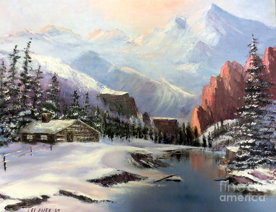 Early Morning In The Rocky Mountains Painting by Lee Piper