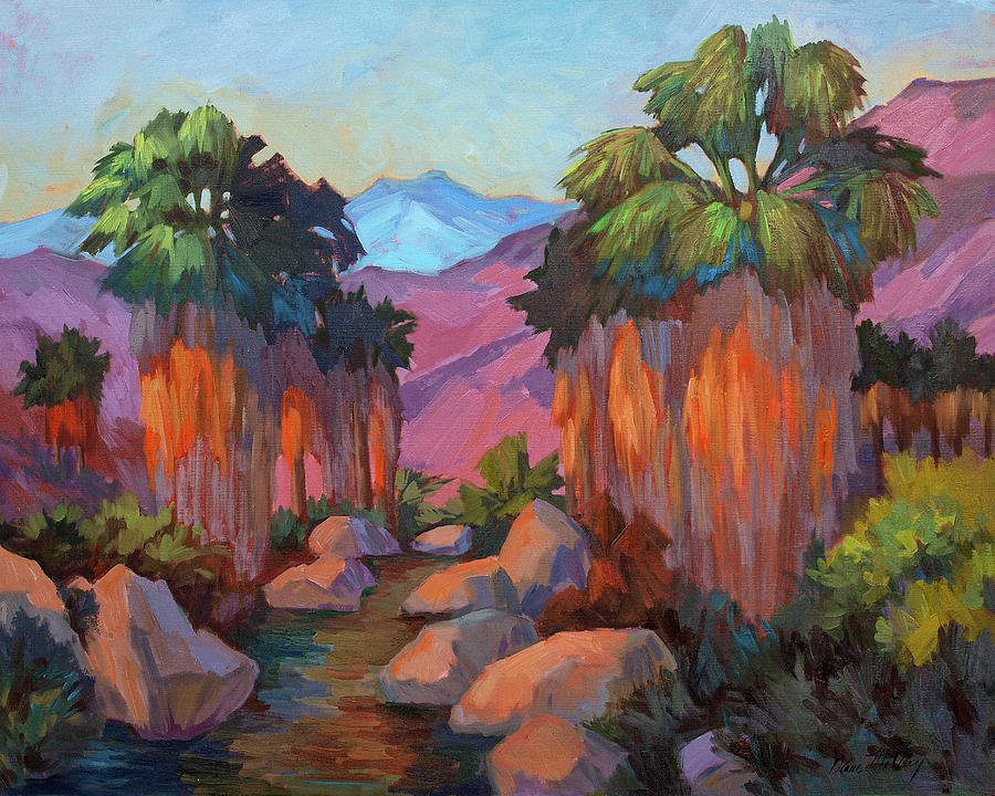 Early Morning at Indian Canyon Painting by Diane McClary