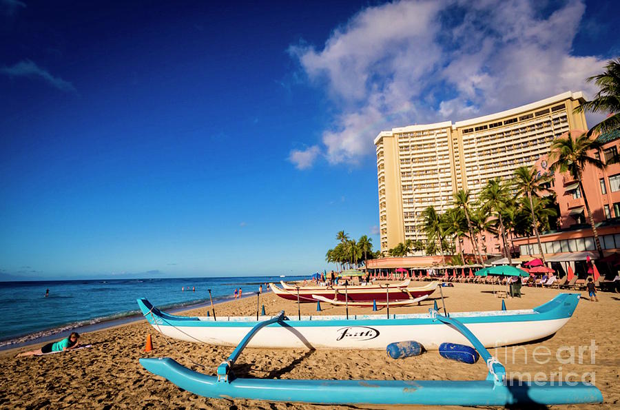 Early Morning at Outrigger Beach,Hawaii Photograph by Sal Ahmed