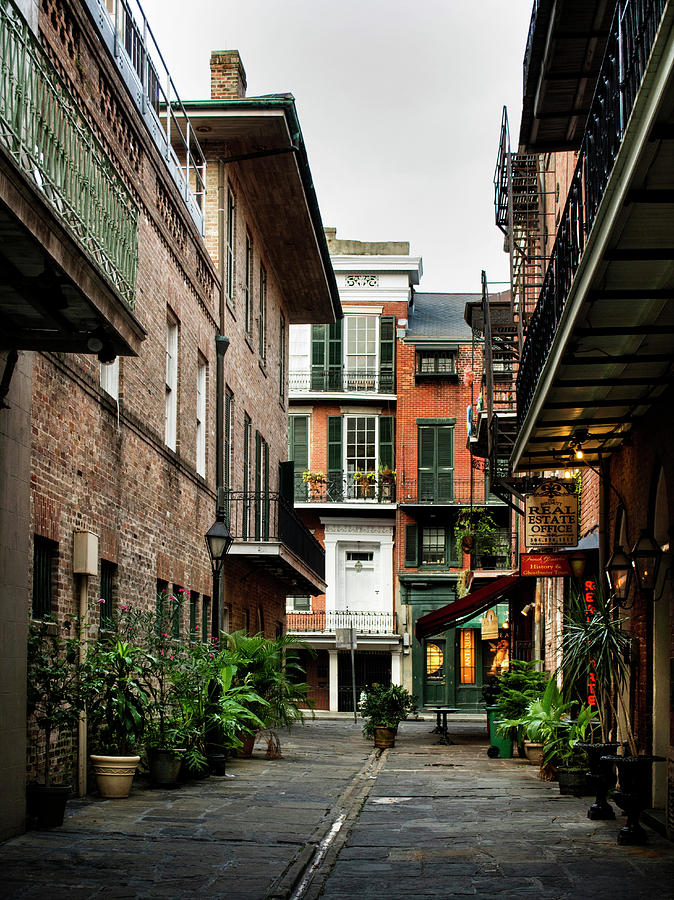 New Orleans Photograph - Early Morning At Pirate Alley by Greg and Chrystal Mimbs