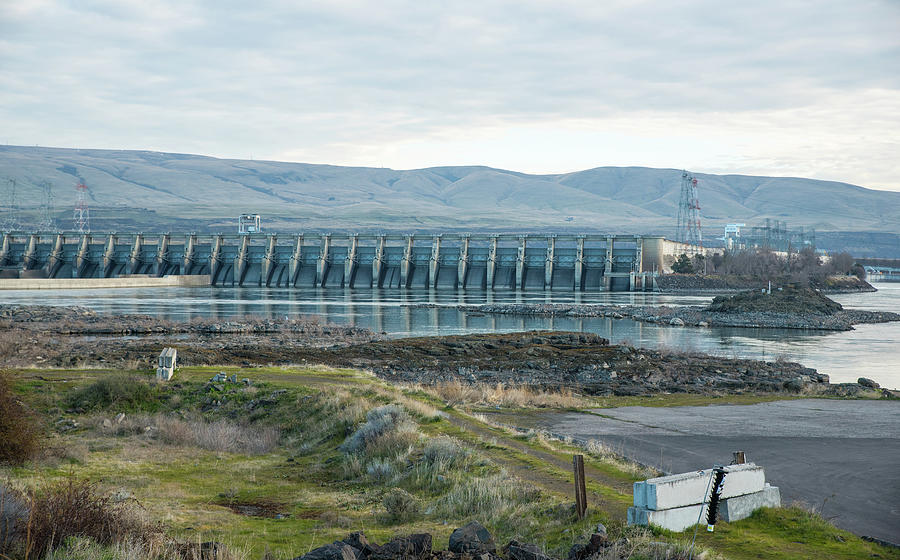Early Morning at The Dalles Dam Photograph by Tom Cochran