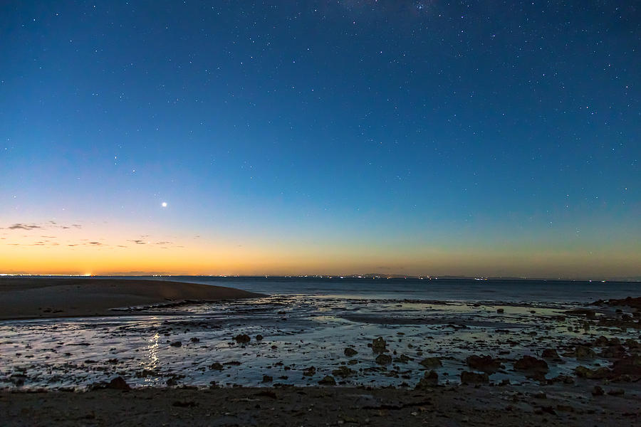 Beach Photograph - Early Morning Bantayan Starry Sunrise by James BO Insogna