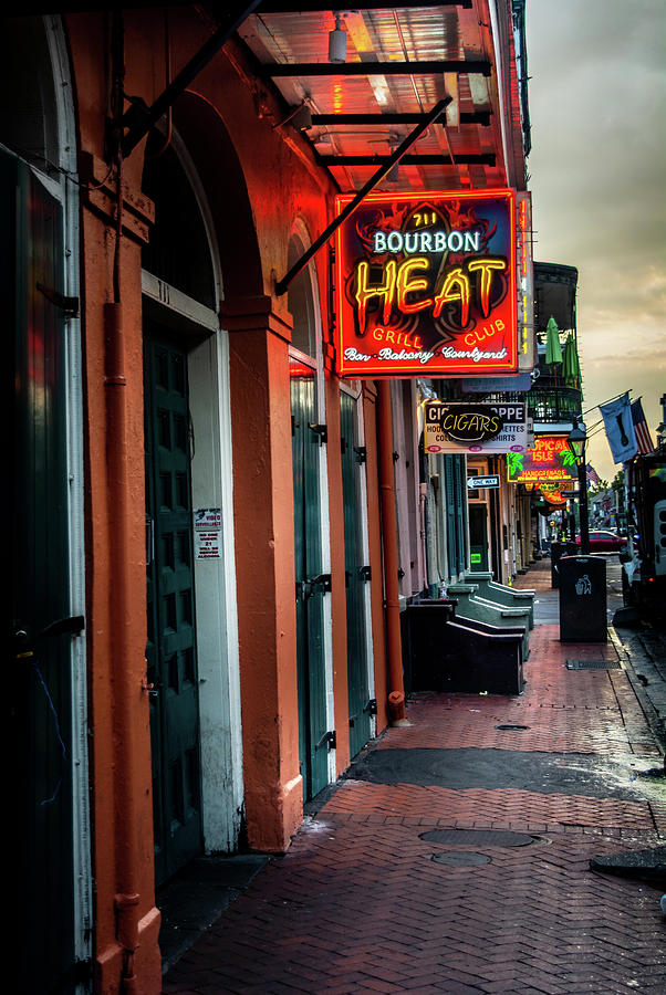 New Orleans Photograph - Early Morning Bourbon Heat by Greg and Chrystal Mimbs