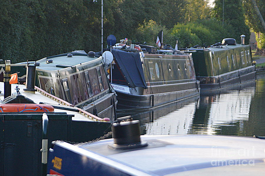 Early Morning Canal Boats Photograph by Andy Thompson