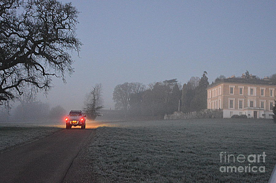 Early Morning Car Lights Photograph by Andy Thompson