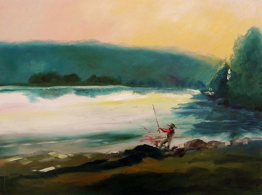 Early Morning Catch Painting by John Williams
