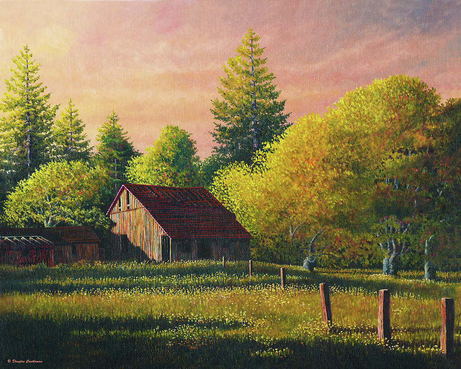 Early Morning Farm Painting by Douglas Castleman