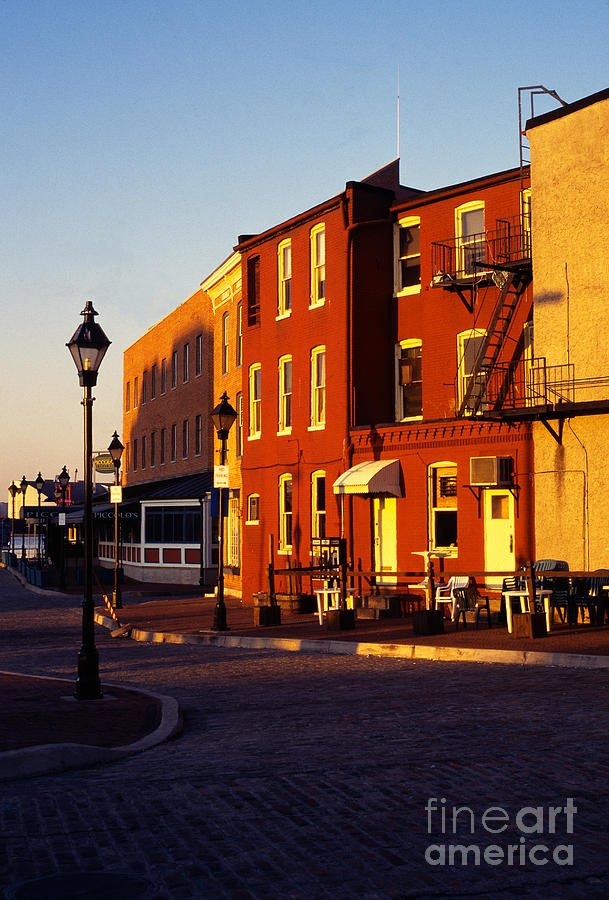 Early morning Fells Point Photograph by Thomas R Fletcher